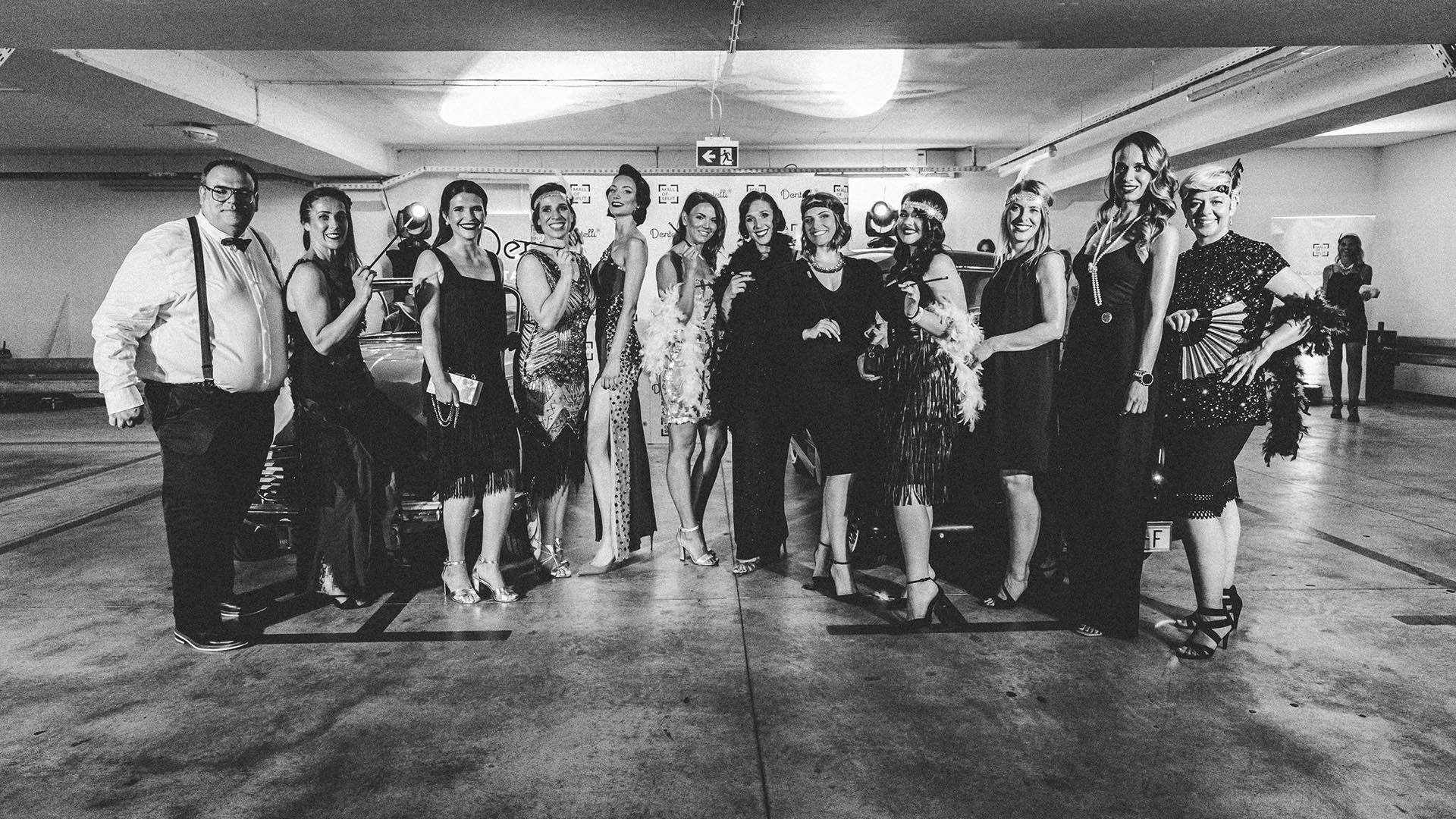 Dentelli Great Gatsby Party Team Dentelli